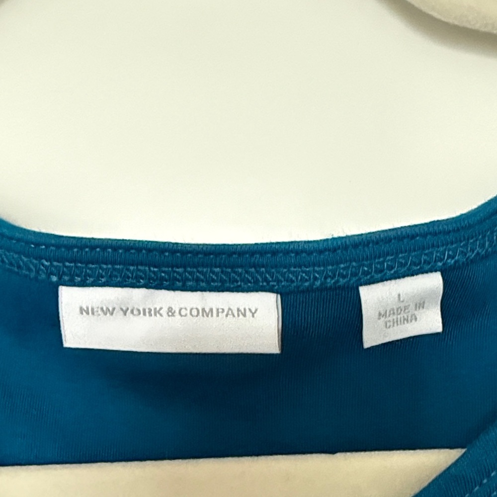 New York & Company Blue Sleeveless Dress - Picture 5 of 8